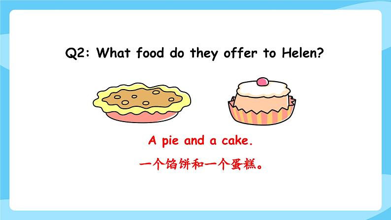 牛津译林版英语三年级上册Unit 7Would you like a pie?第1课时Story time 课件第8页