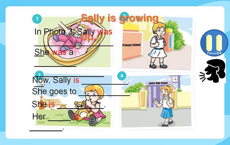 沪教牛津版_(六三制三起)英语六年级上学期 Unit 1《Growing up》(2)课件第4页