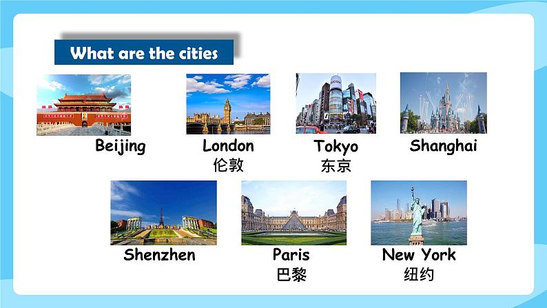 沪教牛津版_(六三制三起)英语六年级上学期 Unit 9《Great cities of the world》(1)课件第4页