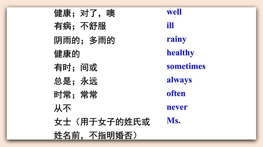 冀教版英語(yǔ)六年級(jí)上冊(cè) Unit 2 Again, please 第3頁(yè)