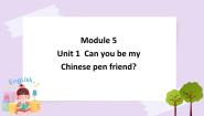 小学英语外研版 (三年级起点)六年级上册Unit 1 Can you be my Chinese pen friend?优质ppt课件