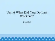 陕旅版（三年级起）小学六年级英语上册 Unit 6 What Did You Do Last Weekend   课件3