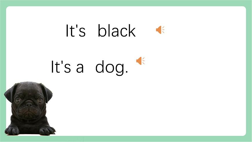 外研版（三起）三年級上冊英語-Module 4 Unit 2 It 's a black dog 課件第7頁
