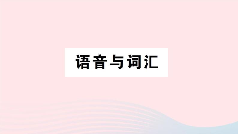 2023六年级英语下册专项提升练语音与词汇作业课件外研版三起第1页