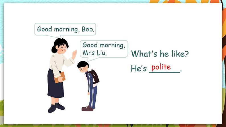 人教PEP五上英语 Unit1 Part B Let's learn&&match and say 课件+教案+音视频素材06