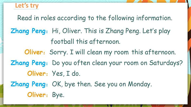 人教PEP五上英语 Unit2 Part B Let's tryLet's talk 课件第8页