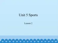 鲁科版（五四制）小学五年级英语上册 Unit 5 Sports  Lesson 2   课件