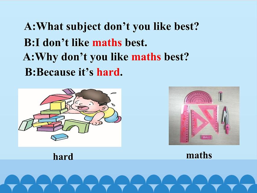 川教版(三年級起點)小學五年級英語上冊Unit1 Lesson 3 What Subject Do You Like Best 課件第7頁