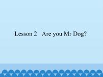小学科普版Lesson 2 Are you Mr Dog?教案配套ppt课件