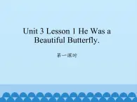 川教版（三年级起点）小学六年级英语下册 Unit3 Lesson 1 He was a beautiful butterfly  课件