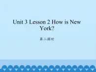 川教版（三年级起点）小学六年级英语下册 Unit3 Lesson 2 How is New York   课件1