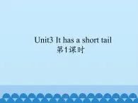 牛津译林版小学二年级英语上册 Unit3 It has a short tail   课件