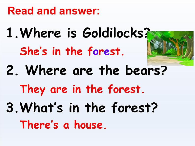 牛津译林版小学五年级英语上册 Unit 1 Goldilocks and the three bears 课件1第7页