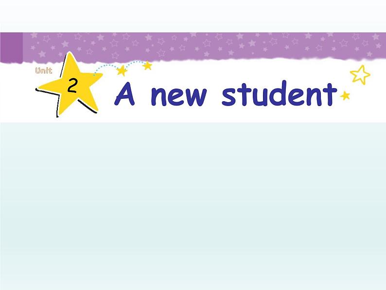 牛津译林版小学五年级英语上册 Unit 2 A new student 课件01