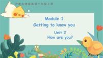 小学英语沪教牛津版(六三制三起)三年级上册Module 1 Getting to know youUnit 2 How are you?备课ppt课件