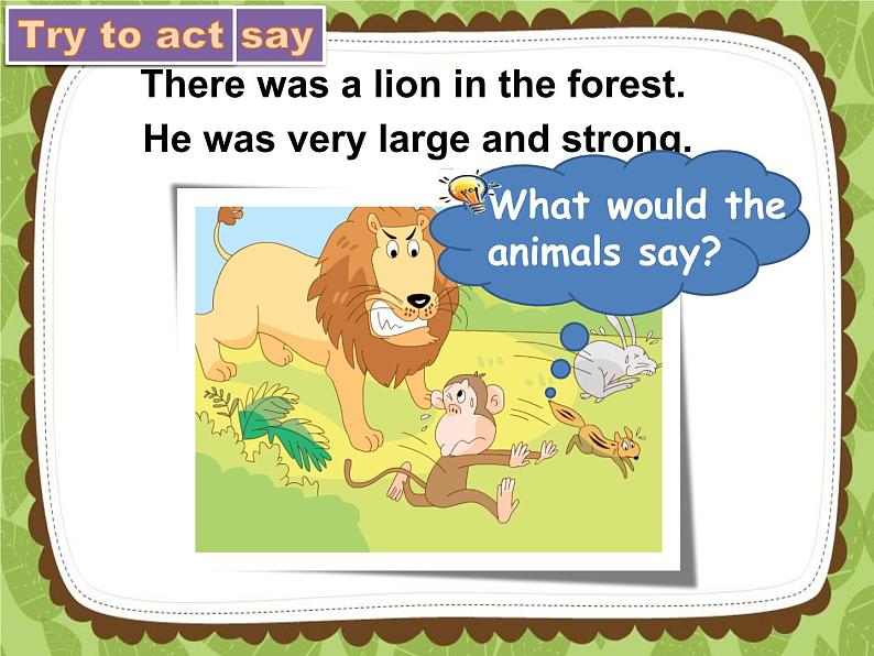 牛津译林版小学六年级英语下册 Unit 1 The lion and the mouse 课件106
