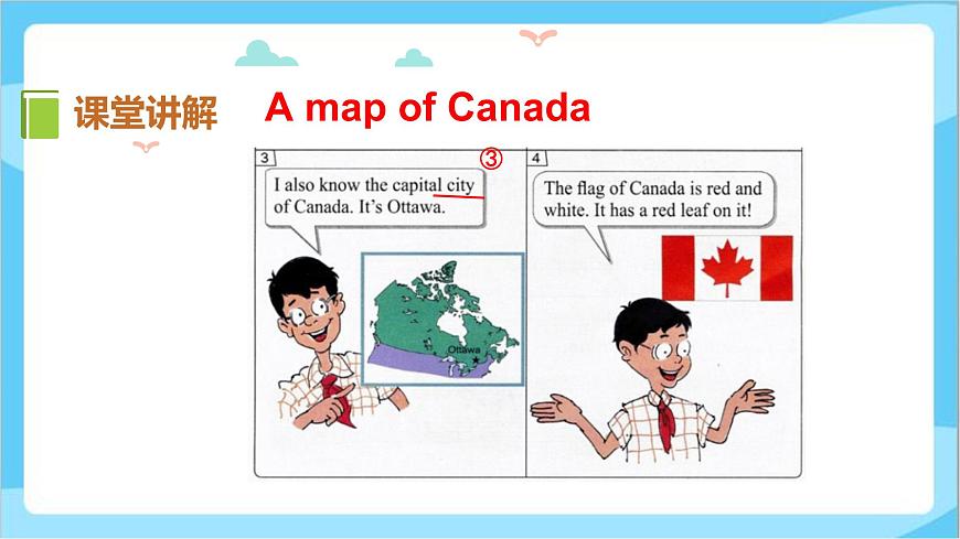 五年級(jí)上冊(cè)英語課件-Lesson8 Canada  冀教版第5頁(yè)