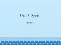 沪教版（三年级起点）小学四年级英语下册 Unit 2 Unit 5  Sport   课件