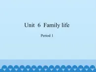 沪教版（三年级起点）小学五年级英语上册 Unit 2 Unit  6  Family life  课件