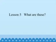 科普版（三年级起点）小学英语四年级下册 Lesson 5  What are these  课件