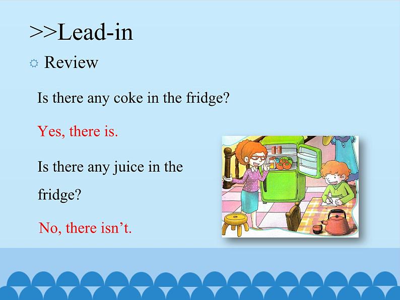 科普版(三年级起点)小学英语五年级上册 Lesson 11 There isn't any bread in the fridge 课件02