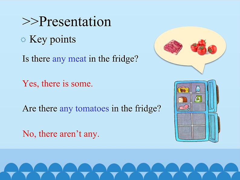 科普版(三年级起点)小学英语五年级上册 Lesson 11 There isn't any bread in the fridge 课件08