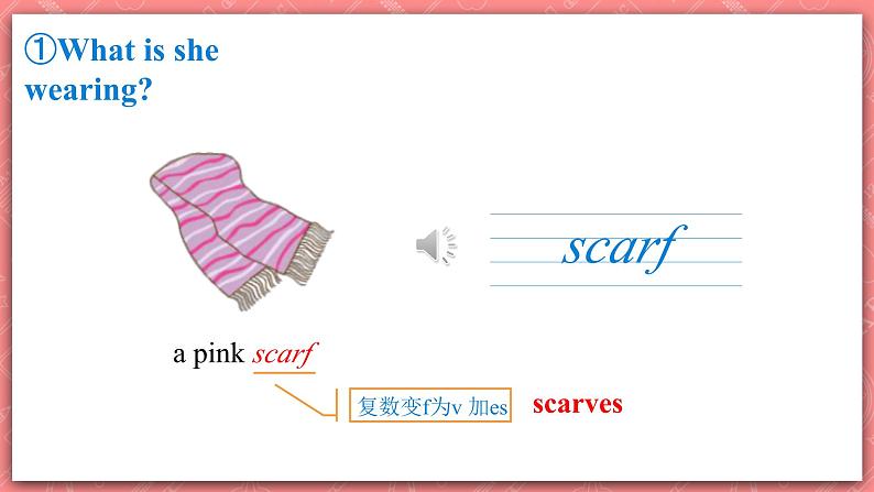 冀教版英语四年级上册 Unit 1 Lesson 3 《Coat and Scarf》课件08