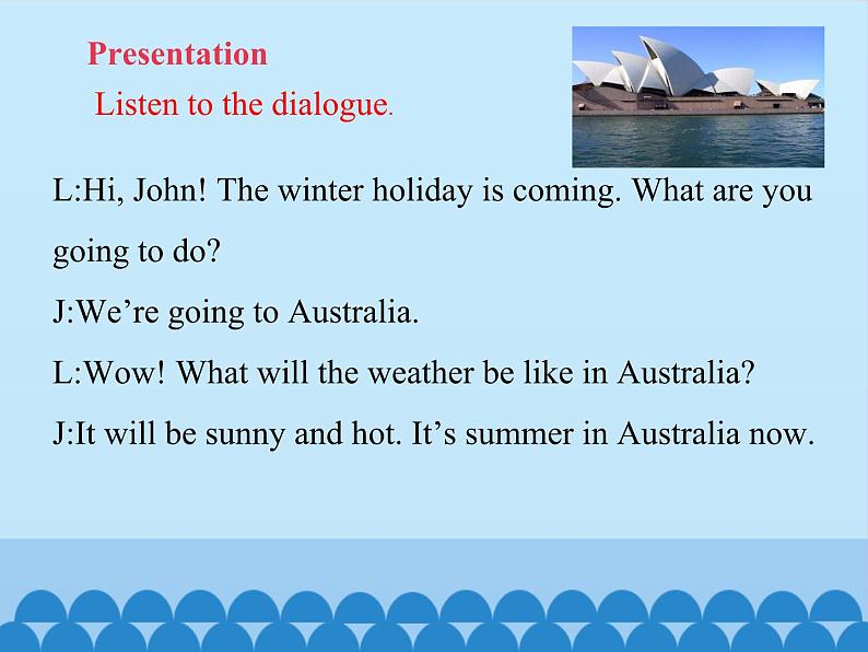 科普版(三年级起点)小学英语六年级上册 Lesson 3 It will be sunny this Sunday 课件2第5页