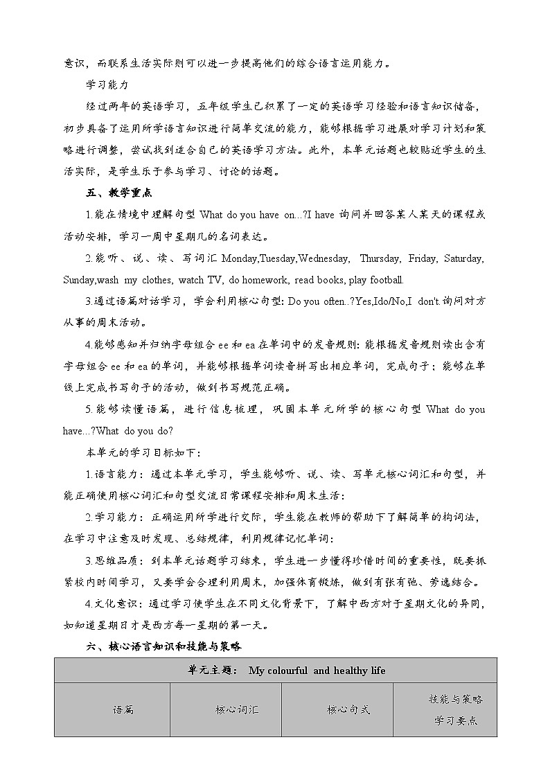 Unit2 My week A let's learn and let's talk 新课标原创优课 教案课件03