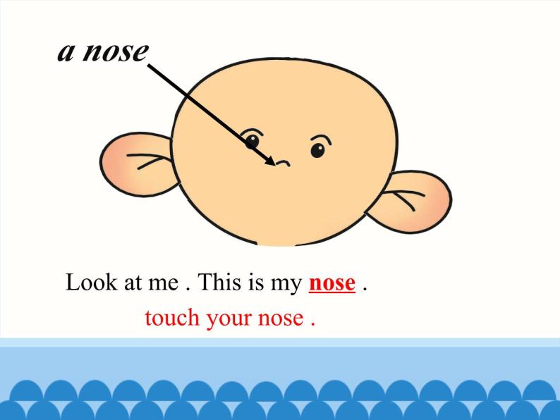 接力版（三年级起点）小学英语三年级下册  Lesson 3   Touch your nose.  课件04