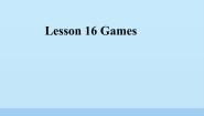 接力版三年级下册Lesson 16 Games课文内容ppt课件