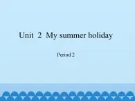 沪教版（六三制三起）小学六年级英语上册 Module 1 Unit  2  My summer holiday   课件1