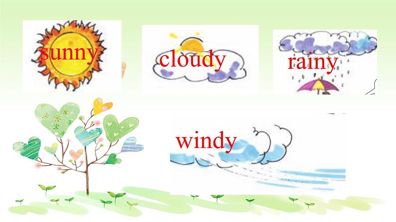 接力版(三年级起点)小学英语四年级上册 Lesson 8 What 's the weather like? 课件2第5页