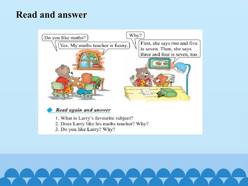 接力版(三年级起点)小学英语五年级上册 Lesson 2 What 's your favourite subject? 课件1第5页