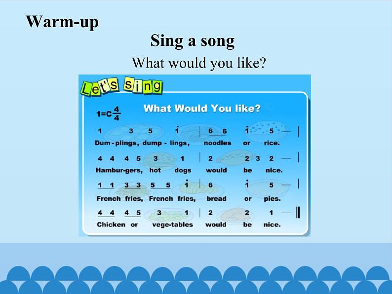 接力版(三年级起点)小学英语五年级上册 Lesson 6 What would you like for dinner? 课件第4页