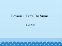 小学英语川教版四年级上册Lesson 1 Let's do sums授课ppt课件