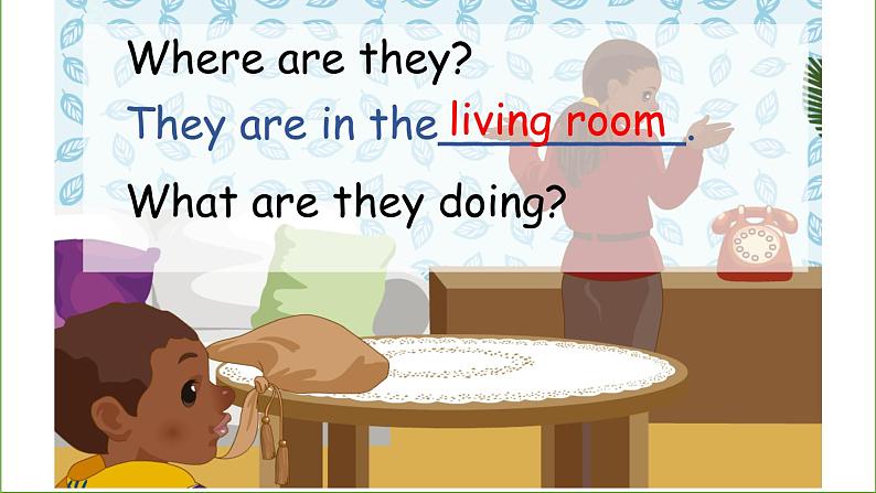 人教版PEP小学英语四年级上册Unit 4 My home PB Let 's talk& Ask, answer and write课件PPT第6页