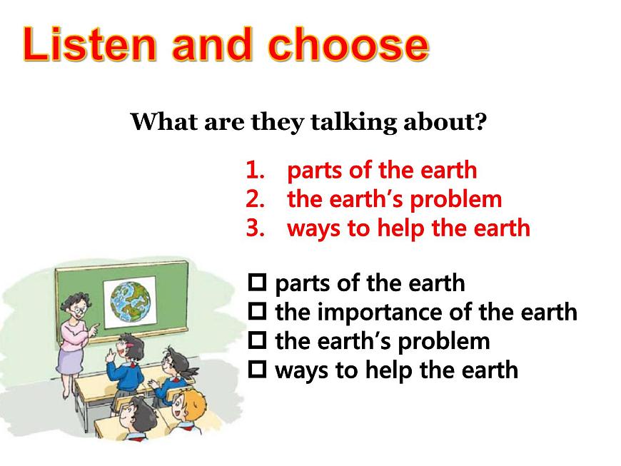 滬教版（六三制三起）小學(xué)六年級英語上冊 Module 4 Unit  12  The Earth  課件3第4頁