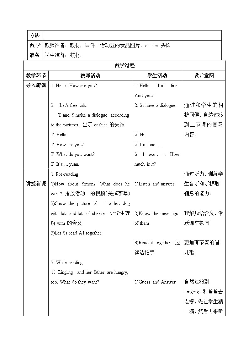 【核心素养目标】外研版小学英语(三起)六下Module1-Unit2 What do you want to eat 课件+教案+同步分层练习(含教学反思和答案)02