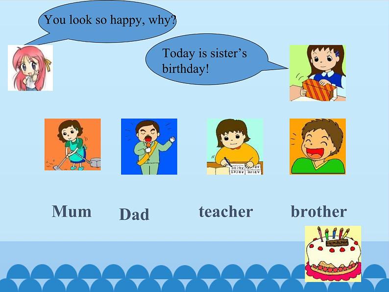 川教版(三年级起点)小学英语四年级下册 Unit 4 Lesson 1 You Look So Happy 课件第6页