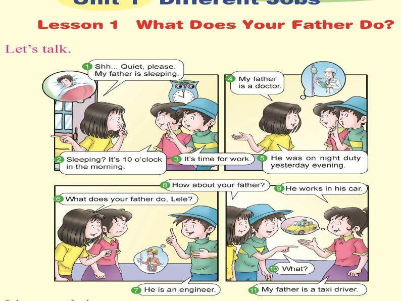 川教版（三年级起点）小学英语六年级下册 Unit 1 Lesson 1 What does your father do    课件303