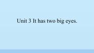 湘鲁版三年级上册Unit 3 It has two big eyes.Section A课文内容ppt课件