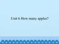 湘鲁版（三年级起点）小学英语三年级上册  Unit 6 How many apples  课件