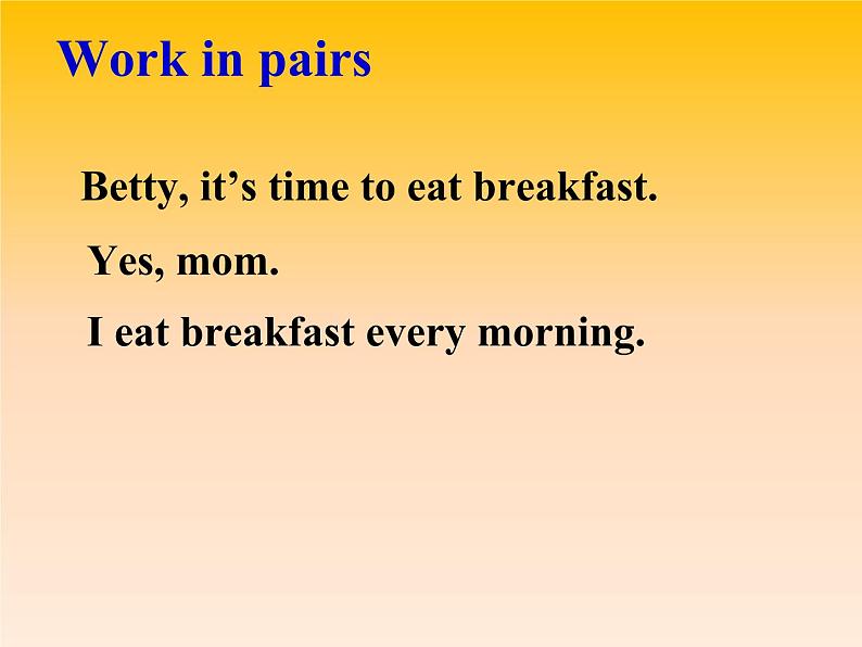 清华大学版小学英语一年级下册 UNIT 2 IN THE MORNING Lesson 12 课件07
