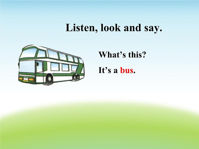 清华大学版小学英语一年级下册 UNIT 3 MEANS OF TRANSPORT Lesson 18 课件第2页