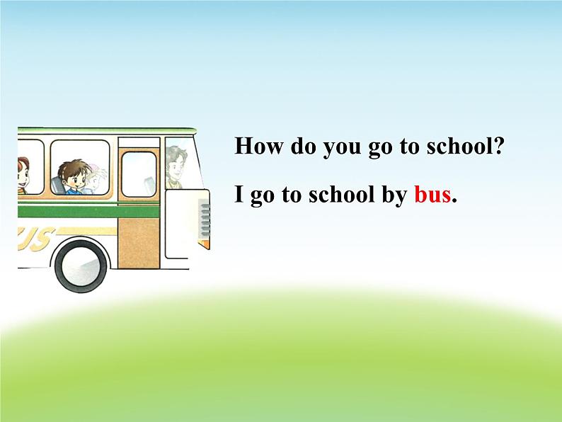 清华大学版小学英语一年级下册 UNIT 3 MEANS OF TRANSPORT Lesson 18 课件第3页