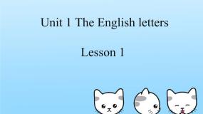 小学英语清华大学版二年级上册Unit 1 The English letters评课ppt课件