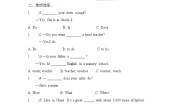 英语人教版 (PEP)Unit 5 What does he do? Part A同步练习题