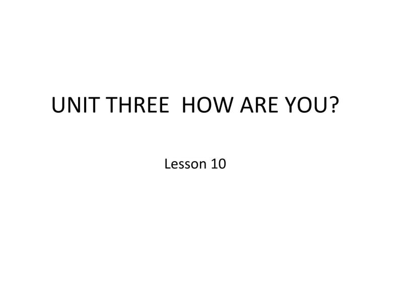 北京版小学一年级英语上册  UNIT THREE Lesson 10   课件101