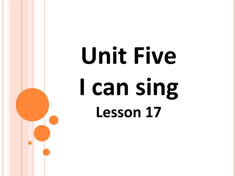 北京版小学一年级英语上册   UNIT FIVE  I CAN SING-Lesson 17    课件101